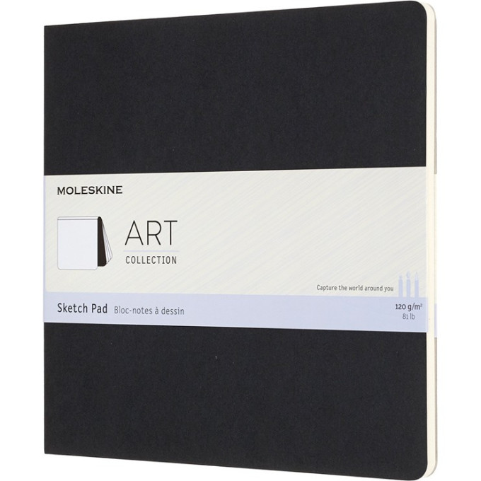 Эскизный блокнот MOLESKINE ART Soft Sketch Pad Large, без разлиновки, чёрный ARTSKPAD5